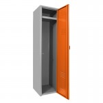 Locker metálico dual grande - 1 puerta naranja